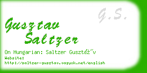 gusztav saltzer business card